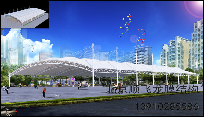 大型美觀省市膜結(jié)構(gòu)運(yùn)動場館施工